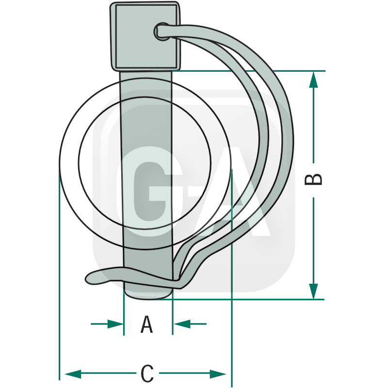 Goupille speciale tube